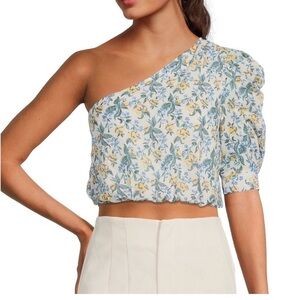NWT En Saison one shoulder blouse Size L